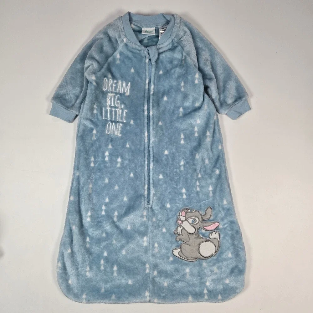 Disney Baby Sleep Sack 3-6 Months‎ Blue Thumper Fleece Wearable Blanket
